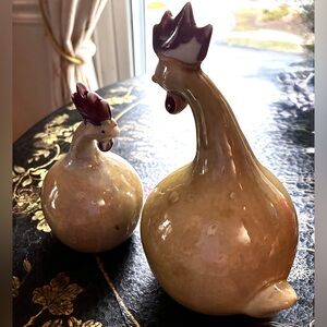 Country Cottage Ceramic French Hens